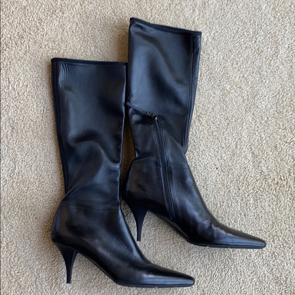 Prada Shoes - PRADA Leather Boots Knee High Sz 41. Barely Worn.